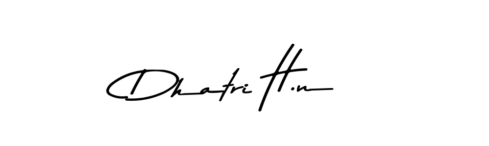 Dhatri H.n stylish signature style. Best Handwritten Sign (Asem Kandis PERSONAL USE) for my name. Handwritten Signature Collection Ideas for my name Dhatri H.n. Dhatri H.n signature style 9 images and pictures png