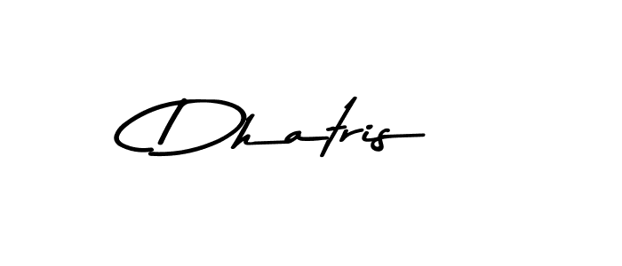 Design your own signature with our free online signature maker. With this signature software, you can create a handwritten (Asem Kandis PERSONAL USE) signature for name Dhatris. Dhatris signature style 9 images and pictures png
