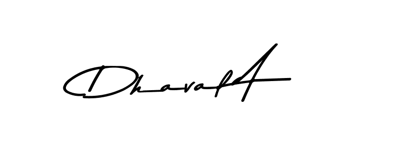 Best and Professional Signature Style for Dhaval A. Asem Kandis PERSONAL USE Best Signature Style Collection. Dhaval A signature style 9 images and pictures png