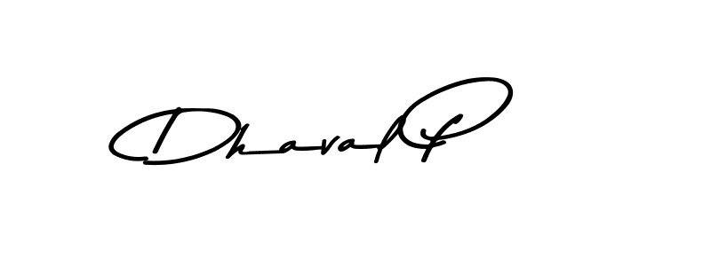 The best way (Asem Kandis PERSONAL USE) to make a short signature is to pick only two or three words in your name. The name Dhaval P include a total of six letters. For converting this name. Dhaval P signature style 9 images and pictures png
