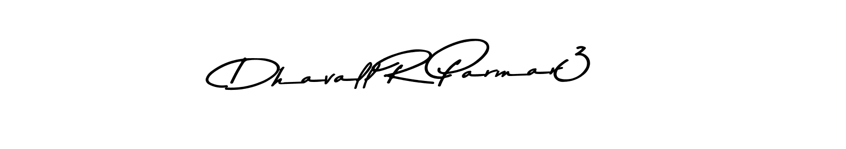 How to make Dhavall R Parmar3 name signature. Use Asem Kandis PERSONAL USE style for creating short signs online. This is the latest handwritten sign. Dhavall R Parmar3 signature style 9 images and pictures png