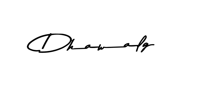 Design your own signature with our free online signature maker. With this signature software, you can create a handwritten (Asem Kandis PERSONAL USE) signature for name Dhawalg. Dhawalg signature style 9 images and pictures png