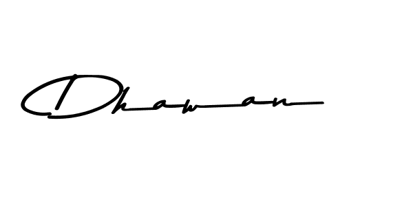 How to make Dhawan name signature. Use Asem Kandis PERSONAL USE style for creating short signs online. This is the latest handwritten sign. Dhawan signature style 9 images and pictures png