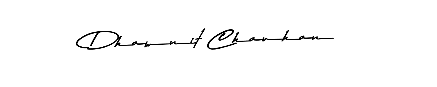 You should practise on your own different ways (Asem Kandis PERSONAL USE) to write your name (Dhawnit Chauhan) in signature. don't let someone else do it for you. Dhawnit Chauhan signature style 9 images and pictures png