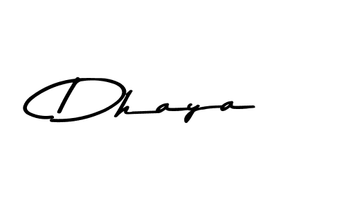 Create a beautiful signature design for name Dhaya. With this signature (Asem Kandis PERSONAL USE) fonts, you can make a handwritten signature for free. Dhaya signature style 9 images and pictures png