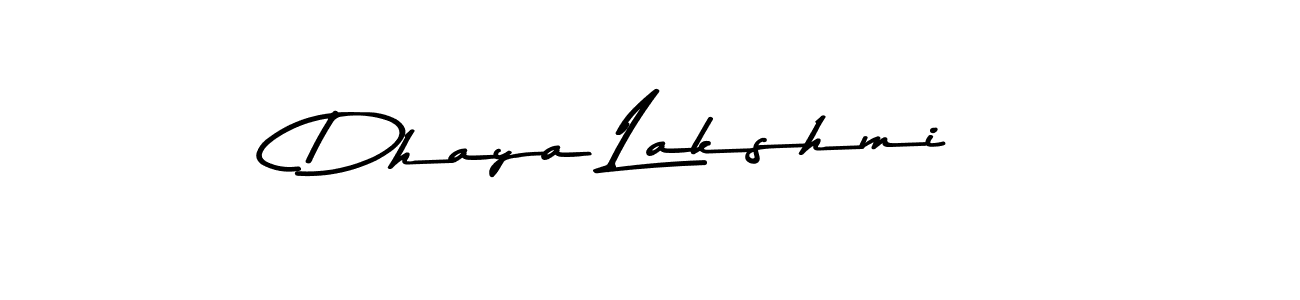 Create a beautiful signature design for name Dhaya Lakshmi. With this signature (Asem Kandis PERSONAL USE) fonts, you can make a handwritten signature for free. Dhaya Lakshmi signature style 9 images and pictures png