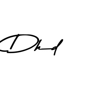 Design your own signature with our free online signature maker. With this signature software, you can create a handwritten (Asem Kandis PERSONAL USE) signature for name Dhd. Dhd signature style 9 images and pictures png