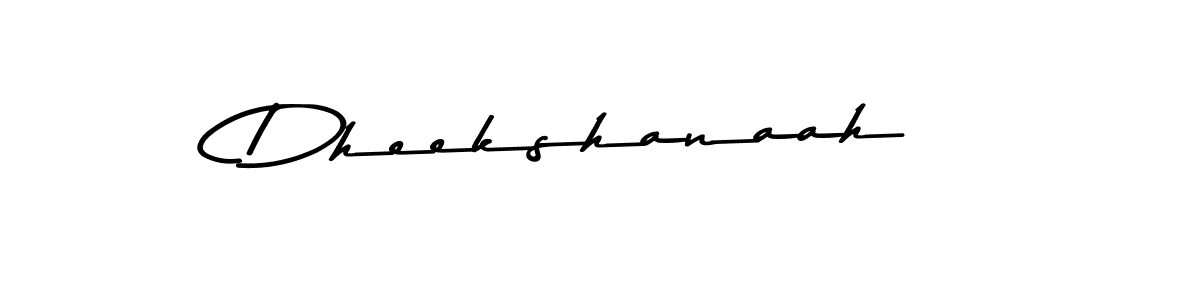 Make a beautiful signature design for name Dheekshanaah. With this signature (Asem Kandis PERSONAL USE) style, you can create a handwritten signature for free. Dheekshanaah signature style 9 images and pictures png