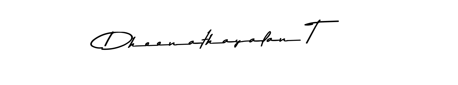 The best way (Asem Kandis PERSONAL USE) to make a short signature is to pick only two or three words in your name. The name Dheenathayalan T include a total of six letters. For converting this name. Dheenathayalan T signature style 9 images and pictures png