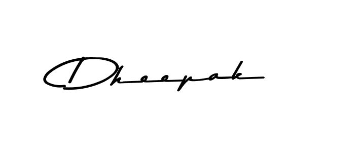 How to make Dheepak name signature. Use Asem Kandis PERSONAL USE style for creating short signs online. This is the latest handwritten sign. Dheepak signature style 9 images and pictures png