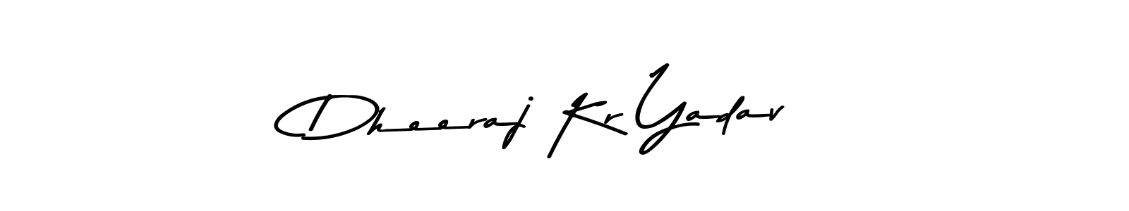 Create a beautiful signature design for name Dheeraj Kr Yadav. With this signature (Asem Kandis PERSONAL USE) fonts, you can make a handwritten signature for free. Dheeraj Kr Yadav signature style 9 images and pictures png