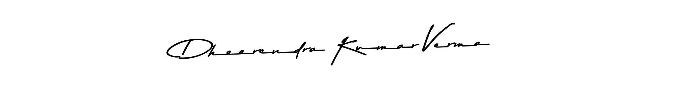 Make a beautiful signature design for name Dheerendra Kumar Verma. With this signature (Asem Kandis PERSONAL USE) style, you can create a handwritten signature for free. Dheerendra Kumar Verma signature style 9 images and pictures png