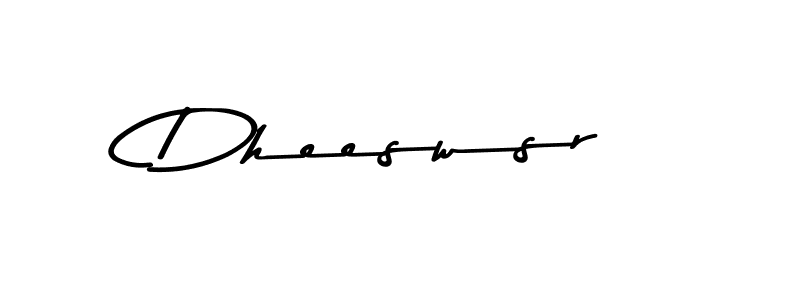 How to make Dheeswsr name signature. Use Asem Kandis PERSONAL USE style for creating short signs online. This is the latest handwritten sign. Dheeswsr signature style 9 images and pictures png