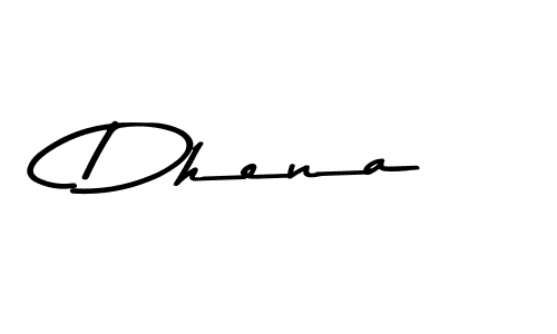 Create a beautiful signature design for name Dhena. With this signature (Asem Kandis PERSONAL USE) fonts, you can make a handwritten signature for free. Dhena signature style 9 images and pictures png