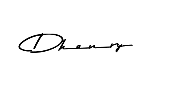 Design your own signature with our free online signature maker. With this signature software, you can create a handwritten (Asem Kandis PERSONAL USE) signature for name Dhenry. Dhenry signature style 9 images and pictures png