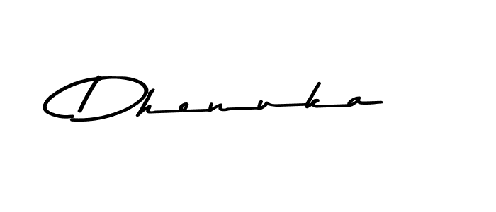 Create a beautiful signature design for name Dhenuka. With this signature (Asem Kandis PERSONAL USE) fonts, you can make a handwritten signature for free. Dhenuka signature style 9 images and pictures png