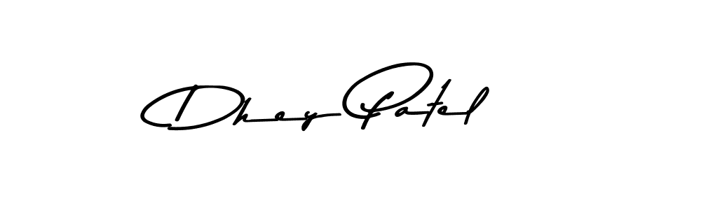 Make a beautiful signature design for name Dhey Patel. Use this online signature maker to create a handwritten signature for free. Dhey Patel signature style 9 images and pictures png