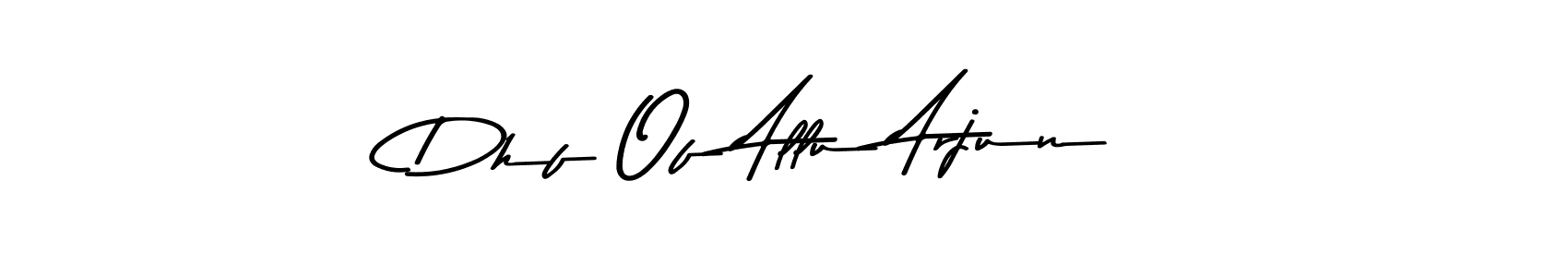 Use a signature maker to create a handwritten signature online. With this signature software, you can design (Asem Kandis PERSONAL USE) your own signature for name Dhf Of Allu Arjun. Dhf Of Allu Arjun signature style 9 images and pictures png