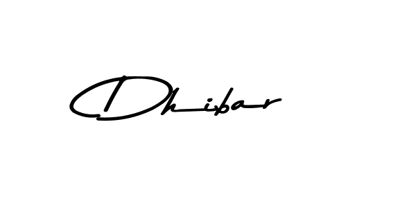 Make a beautiful signature design for name Dhibar. With this signature (Asem Kandis PERSONAL USE) style, you can create a handwritten signature for free. Dhibar signature style 9 images and pictures png