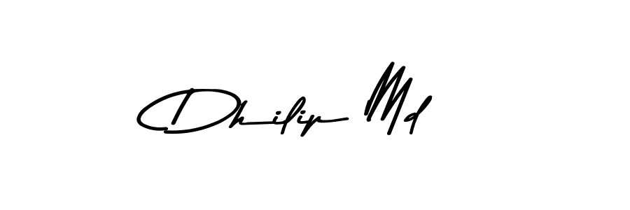 Use a signature maker to create a handwritten signature online. With this signature software, you can design (Asem Kandis PERSONAL USE) your own signature for name Dhilip Md. Dhilip Md signature style 9 images and pictures png