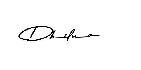 Design your own signature with our free online signature maker. With this signature software, you can create a handwritten (Asem Kandis PERSONAL USE) signature for name Dhilna. Dhilna signature style 9 images and pictures png