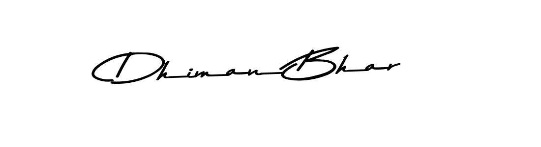 Asem Kandis PERSONAL USE is a professional signature style that is perfect for those who want to add a touch of class to their signature. It is also a great choice for those who want to make their signature more unique. Get Dhiman Bhar name to fancy signature for free. Dhiman Bhar signature style 9 images and pictures png