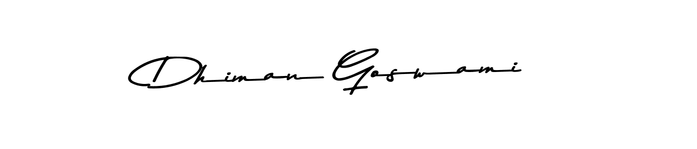 Also we have Dhiman Goswami name is the best signature style. Create professional handwritten signature collection using Asem Kandis PERSONAL USE autograph style. Dhiman Goswami signature style 9 images and pictures png
