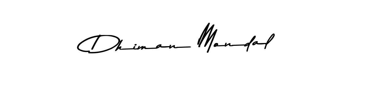 Use a signature maker to create a handwritten signature online. With this signature software, you can design (Asem Kandis PERSONAL USE) your own signature for name Dhiman Mondal. Dhiman Mondal signature style 9 images and pictures png