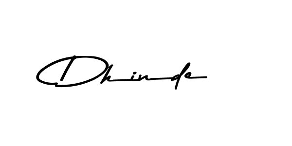 Use a signature maker to create a handwritten signature online. With this signature software, you can design (Asem Kandis PERSONAL USE) your own signature for name Dhinde. Dhinde signature style 9 images and pictures png