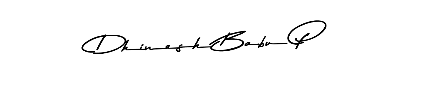 Use a signature maker to create a handwritten signature online. With this signature software, you can design (Asem Kandis PERSONAL USE) your own signature for name Dhinesh Babu P. Dhinesh Babu P signature style 9 images and pictures png