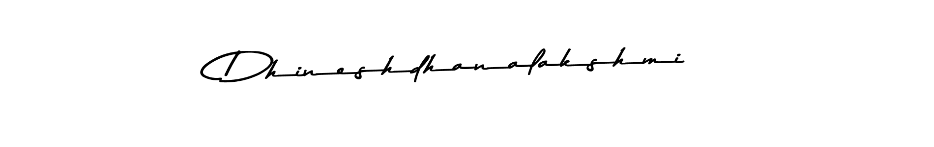 How to make Dhineshdhanalakshmi name signature. Use Asem Kandis PERSONAL USE style for creating short signs online. This is the latest handwritten sign. Dhineshdhanalakshmi signature style 9 images and pictures png