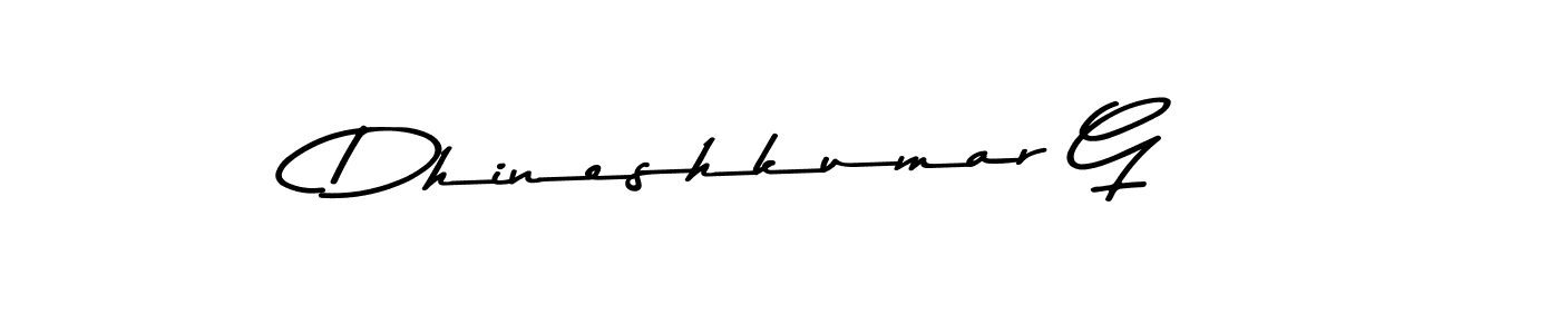 Design your own signature with our free online signature maker. With this signature software, you can create a handwritten (Asem Kandis PERSONAL USE) signature for name Dhineshkumar G. Dhineshkumar G signature style 9 images and pictures png