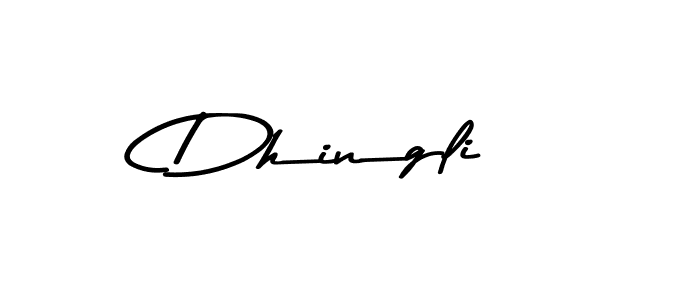 Create a beautiful signature design for name Dhingli. With this signature (Asem Kandis PERSONAL USE) fonts, you can make a handwritten signature for free. Dhingli signature style 9 images and pictures png