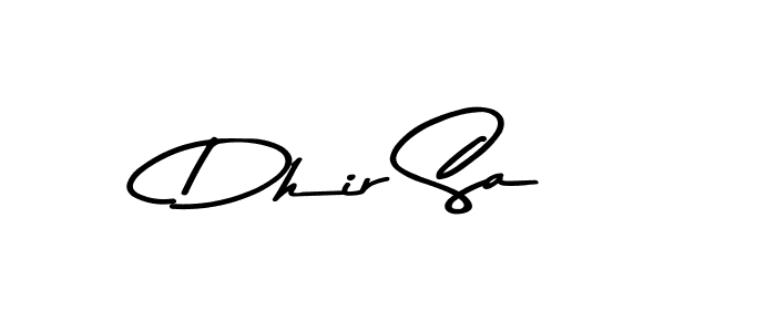 You can use this online signature creator to create a handwritten signature for the name Dhir Sa. This is the best online autograph maker. Dhir Sa signature style 9 images and pictures png