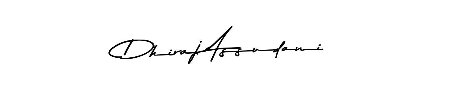 Create a beautiful signature design for name Dhiraj Assudani. With this signature (Asem Kandis PERSONAL USE) fonts, you can make a handwritten signature for free. Dhiraj Assudani signature style 9 images and pictures png