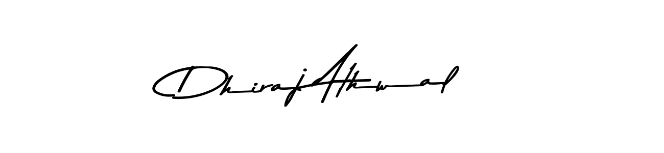 How to make Dhiraj Athwal name signature. Use Asem Kandis PERSONAL USE style for creating short signs online. This is the latest handwritten sign. Dhiraj Athwal signature style 9 images and pictures png