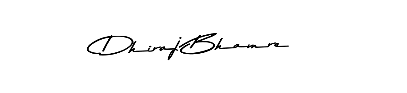 How to make Dhiraj Bhamre signature? Asem Kandis PERSONAL USE is a professional autograph style. Create handwritten signature for Dhiraj Bhamre name. Dhiraj Bhamre signature style 9 images and pictures png