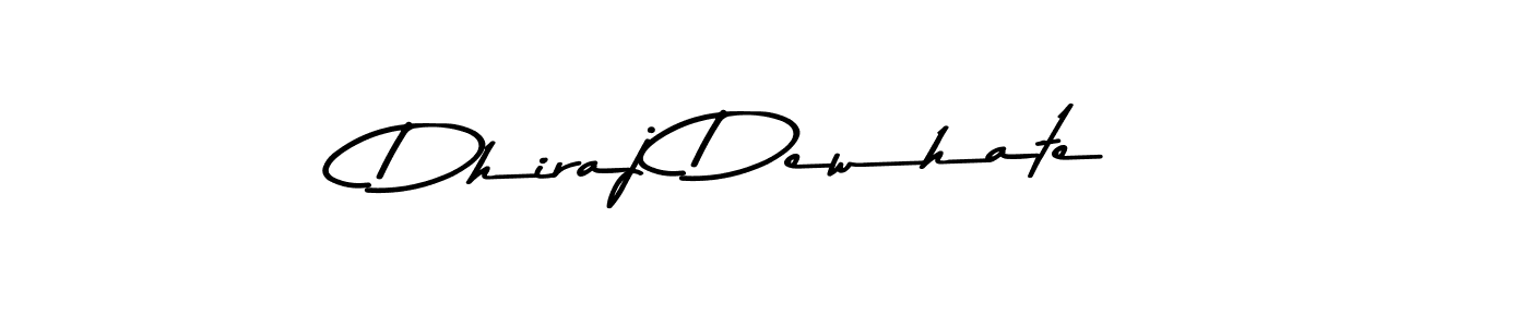 Make a beautiful signature design for name Dhiraj Dewhate. With this signature (Asem Kandis PERSONAL USE) style, you can create a handwritten signature for free. Dhiraj Dewhate signature style 9 images and pictures png