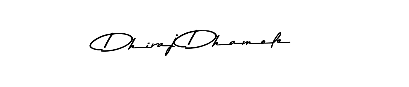 Also we have Dhiraj Dhamole name is the best signature style. Create professional handwritten signature collection using Asem Kandis PERSONAL USE autograph style. Dhiraj Dhamole signature style 9 images and pictures png