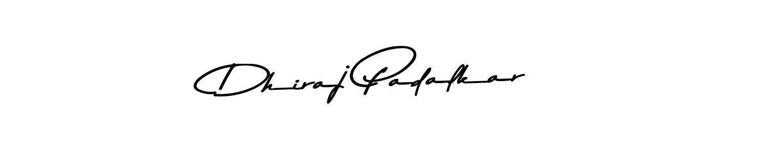 Design your own signature with our free online signature maker. With this signature software, you can create a handwritten (Asem Kandis PERSONAL USE) signature for name Dhiraj Padalkar. Dhiraj Padalkar signature style 9 images and pictures png
