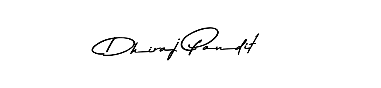 Dhiraj Pandit stylish signature style. Best Handwritten Sign (Asem Kandis PERSONAL USE) for my name. Handwritten Signature Collection Ideas for my name Dhiraj Pandit. Dhiraj Pandit signature style 9 images and pictures png