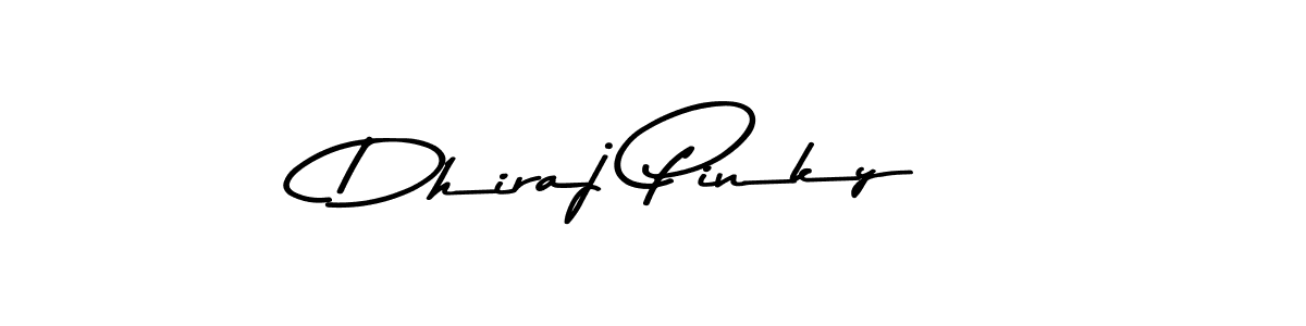 Make a beautiful signature design for name Dhiraj Pinky. With this signature (Asem Kandis PERSONAL USE) style, you can create a handwritten signature for free. Dhiraj Pinky signature style 9 images and pictures png
