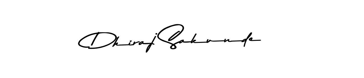 Design your own signature with our free online signature maker. With this signature software, you can create a handwritten (Asem Kandis PERSONAL USE) signature for name Dhiraj Sakunde. Dhiraj Sakunde signature style 9 images and pictures png
