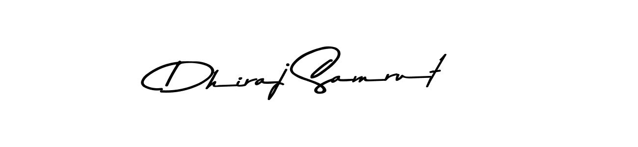 Design your own signature with our free online signature maker. With this signature software, you can create a handwritten (Asem Kandis PERSONAL USE) signature for name Dhiraj Samrut. Dhiraj Samrut signature style 9 images and pictures png