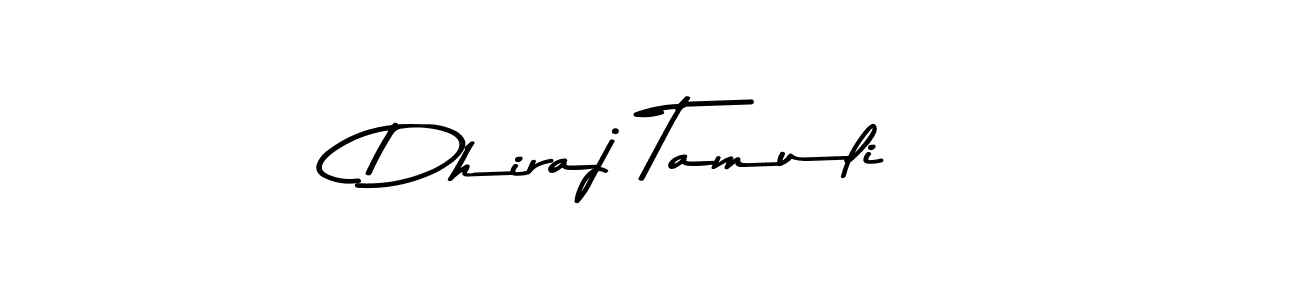 Make a beautiful signature design for name Dhiraj Tamuli. With this signature (Asem Kandis PERSONAL USE) style, you can create a handwritten signature for free. Dhiraj Tamuli signature style 9 images and pictures png