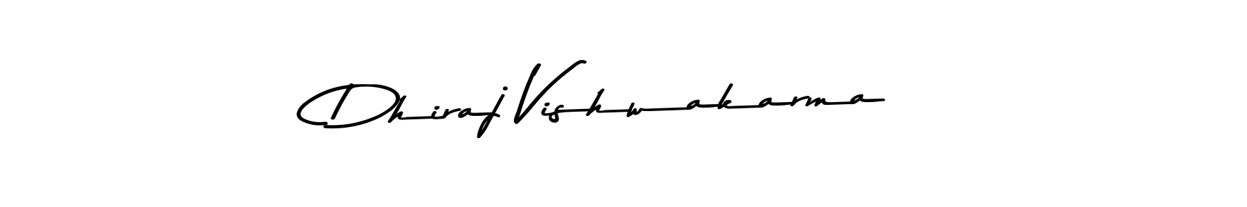 How to make Dhiraj Vishwakarma signature? Asem Kandis PERSONAL USE is a professional autograph style. Create handwritten signature for Dhiraj Vishwakarma name. Dhiraj Vishwakarma signature style 9 images and pictures png