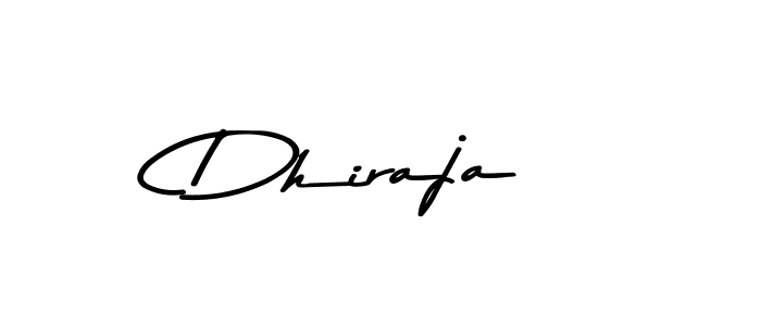 How to make Dhiraja name signature. Use Asem Kandis PERSONAL USE style for creating short signs online. This is the latest handwritten sign. Dhiraja signature style 9 images and pictures png