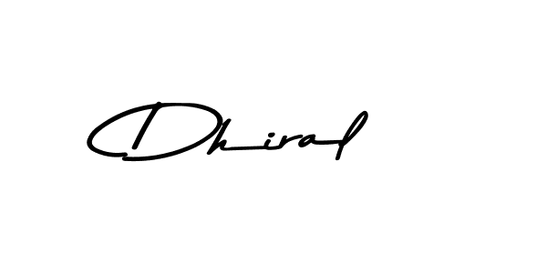 Asem Kandis PERSONAL USE is a professional signature style that is perfect for those who want to add a touch of class to their signature. It is also a great choice for those who want to make their signature more unique. Get Dhiral name to fancy signature for free. Dhiral signature style 9 images and pictures png