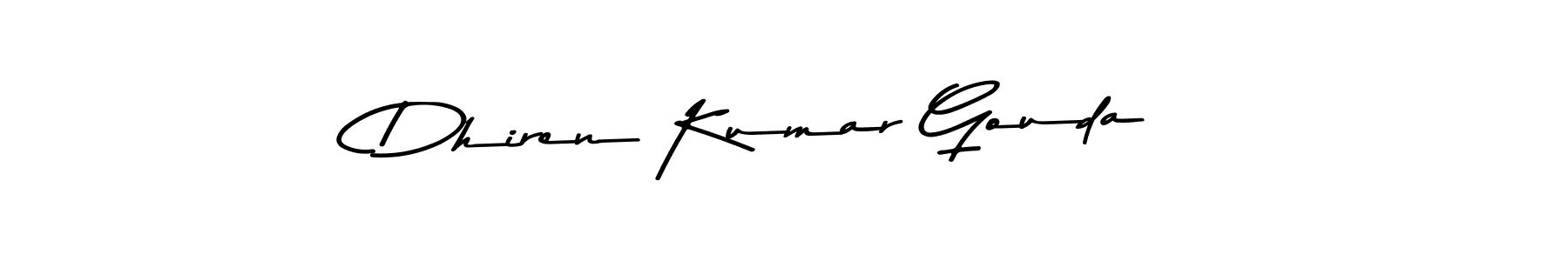 The best way (Asem Kandis PERSONAL USE) to make a short signature is to pick only two or three words in your name. The name Dhiren Kumar Gouda include a total of six letters. For converting this name. Dhiren Kumar Gouda signature style 9 images and pictures png