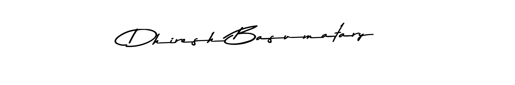 Make a beautiful signature design for name Dhiresh Basumatary. Use this online signature maker to create a handwritten signature for free. Dhiresh Basumatary signature style 9 images and pictures png